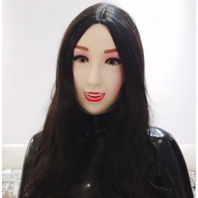 (Xinru) Quality Handmade Plastic Realist Full Head Female/Girl Crossdress Sexy Doll Face Cosplay Mask (Xinru) Quality Handmade Plastic Realist Full Head Female/Girl Crossdress Sexy Doll Face Cosplay Mask